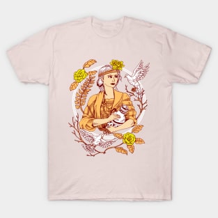 The Lady and The Birds T-Shirt